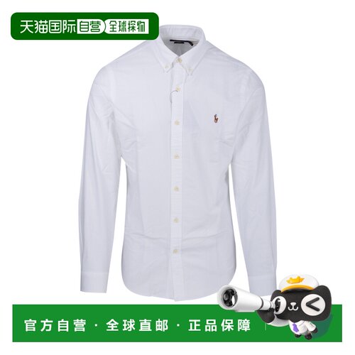香港直邮RALPH LAUREN 男士衬衫 710549084006WHITE SS2023