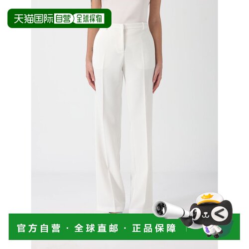 1h可退 香港直邮PINKO 女士休闲裤 106632A32ZZ07 SS2026 白色 PI