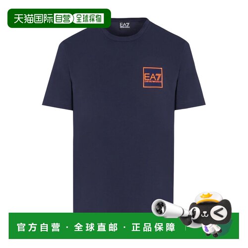 1h可退 EA7 Emporio Armani 海军蓝徽标T恤 3LPT52PJ03Z1554