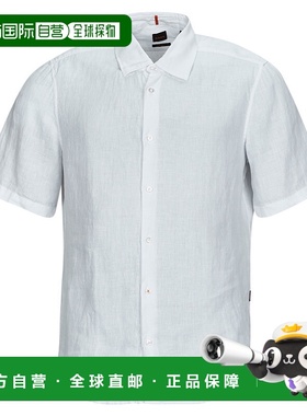 欧洲直邮BOSS 男士 Rash_2 短袖衬衫 白色