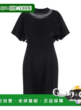 1h可退 香港直邮Givenchy 黑色徽标连衣裙 BW21853Z7Y