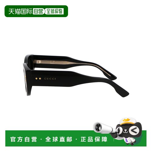 1h可退 香港直邮GUCCI 女士眼镜 GG1215S002 AW2025 黑色 Gucci G