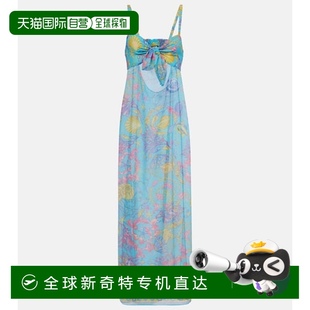 印花剪口半透视长款 1h可退 女士 香港直邮Versace 连衣裙 范思哲