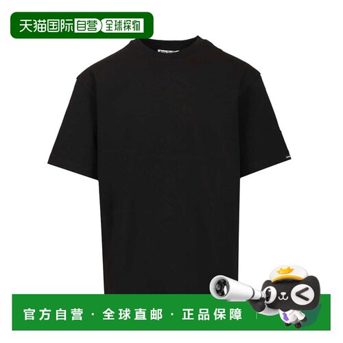 1h可退 香港直邮ACNE STUDIOS 男士T恤 CL0432900 SS2026 黑色 短