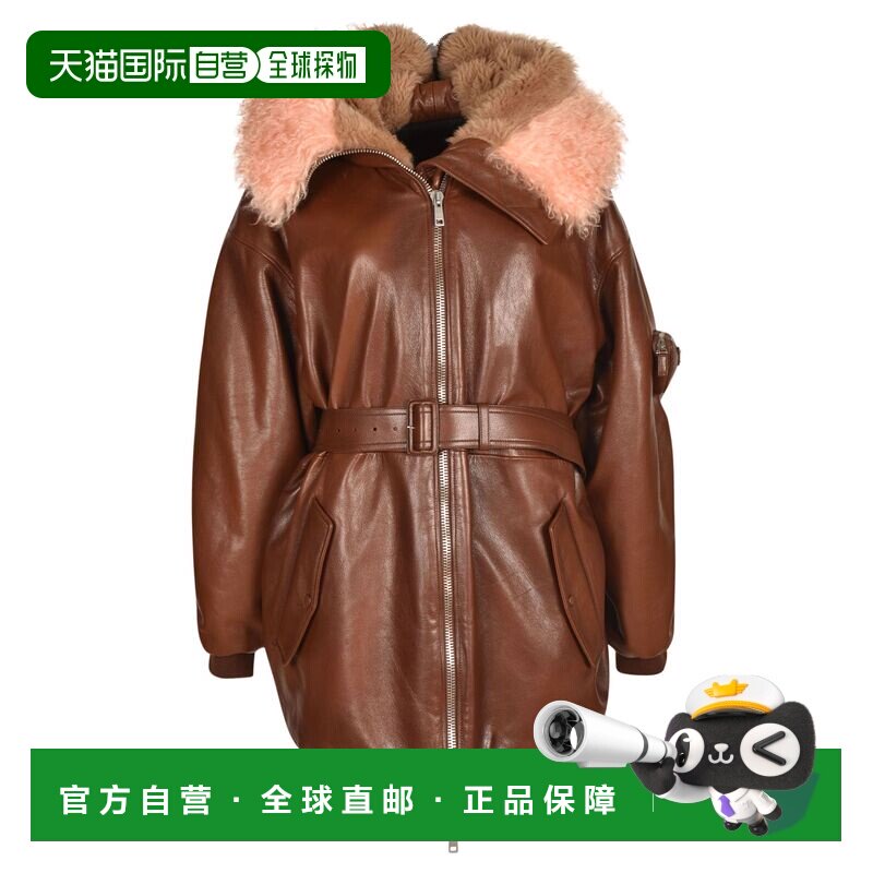 1h可退 香港直邮PRADA 女士外套 56A05811KDF0005 AW2022 棕色 PR