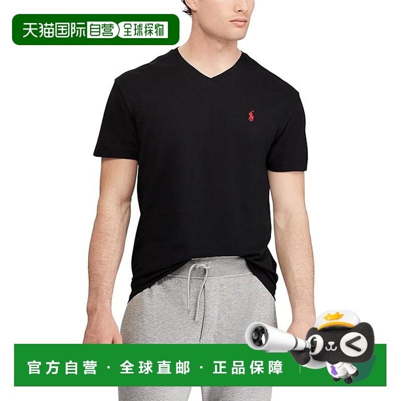 香港直邮Polo Ralph Lauren Polo 拉夫 劳伦 男士 合身V领T恤,男装,T恤,淘宝优惠券,粉丝福利购,淘宝优惠卷