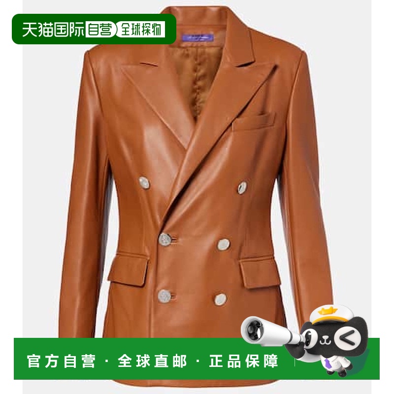 香港直邮Ralph Lauren 拉尔夫劳伦 女士 Camden 皮革西装外套