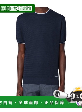 香港直邮Prada 圆领短袖针织T恤 UMF00716XUSOOO