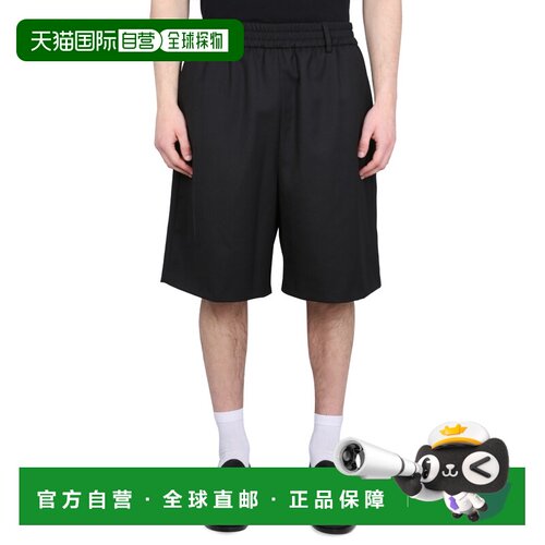 1h可退 香港直邮Ami Paris 男士短裤 HSO302PL0012001 SS2023 黑