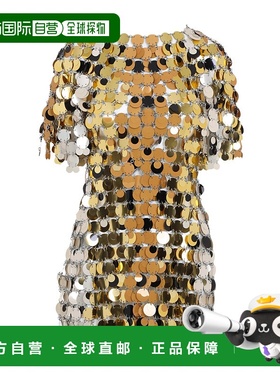 香港直邮Rabanne 女士 短袖连衣裙 25PIRO061PS0133包臀裙