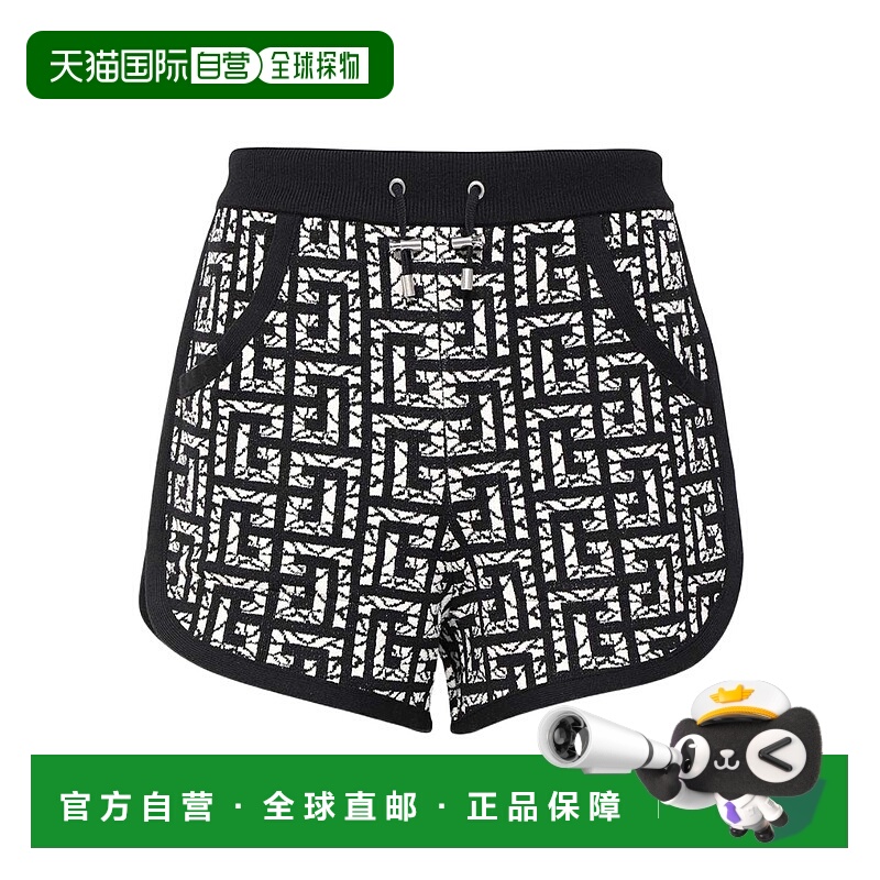 香港直邮Balmain 徽标短裤 AH1OA022KD91休闲裤