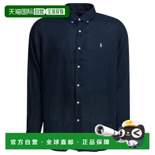 Polo 拉夫 劳伦 香港直邮Polo 亚麻带Logo衬衫 Lauren 男士 Ralph
