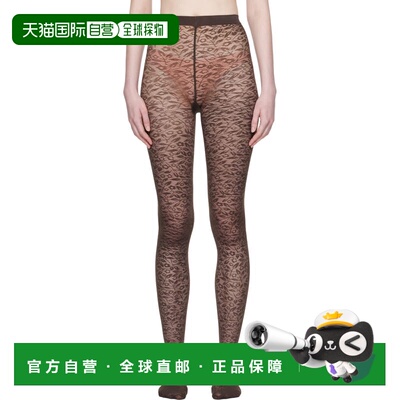 1h可退 香港直邮Wolford 女士 棕色 Bouquet 连裤袜 176684825sof