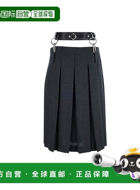 香港直邮Prada 普拉达 女士 GONNE 半身裙 P149WK11CZ百褶裙a字裙