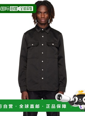 香港直邮rick owens 瑞克 欧文斯 男士 黑色 Temple 衬衫 RU01F27