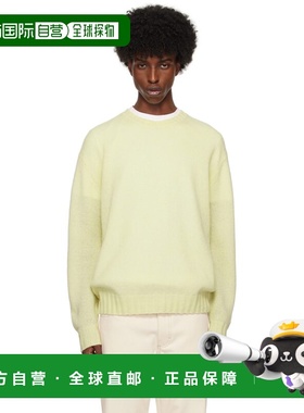 1h可退 香港直邮AURALEE 男士 黄色毛衣 A24AP02SC yellow黄色 舒