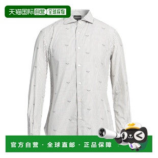 安普里奥 Armani 阿玛尼 男士 1h可退 条纹衬衫 香港直邮Emporio