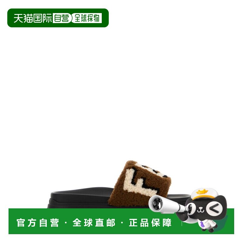 香港直邮Fendi 芬迪 男士 Logo 字母寬邊拖鞋 7X1824AYA7凉鞋男鞋