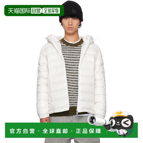 1h可退 香港直邮Moncler 盟可睐 男士 白色 Besines 羽绒夹克 J20