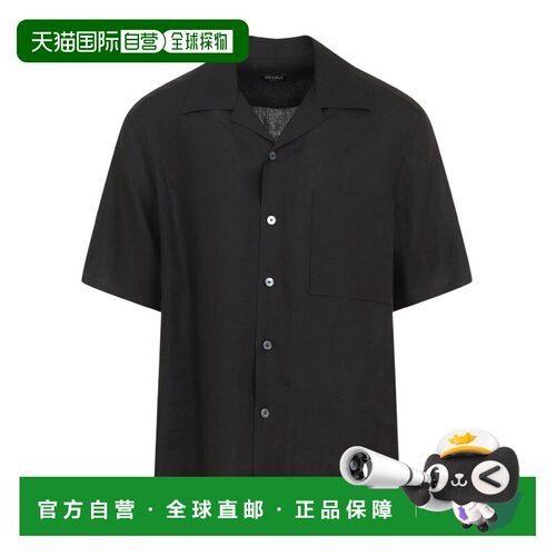 Zegna 短袖衬衫 UHX30A3SCP5亚麻杰尼亚 【付后1h可退】