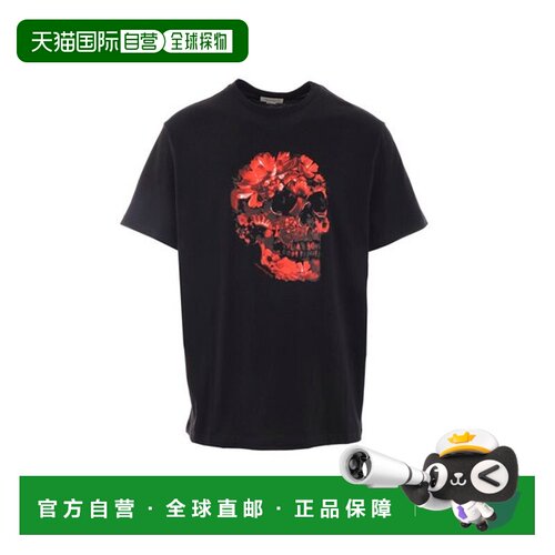 1h可退 香港直邮mcqueen 亚历山大 麦昆 男士 短袖T恤 794575QTAB