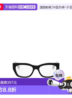 1h可退 香港直邮FENDI 25FW 几何形框平光镜 Women