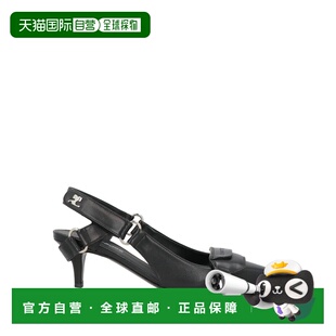 香港直邮Courreges 女士 浅口鞋 BLACK黑色 高跟单鞋时尚舒适