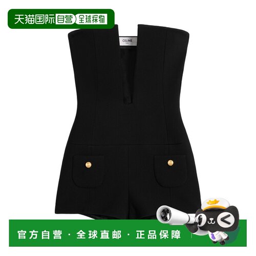 香港直邮Celine 双层羊毛短连体衣 2P23A066V.套装【付后1h可退】