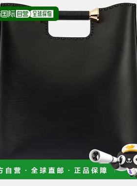 1h可退 香港直邮Alaia 女士 Bobine 皮革手提包 black黑色 舒适时