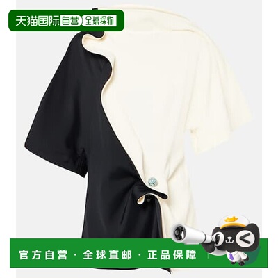 1h可退 香港直邮Bottega Veneta 葆蝶家 女士 Flowing 精饰上衣