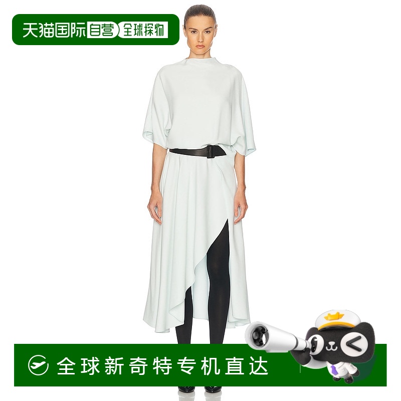 1h可退 香港直邮Alaia 女士 短袖中长连衣裙 AA9R2564T571A