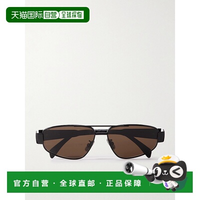 1h可退 香港直邮Celine 思琳 男士 徽标太阳镜 CL40281U black黑