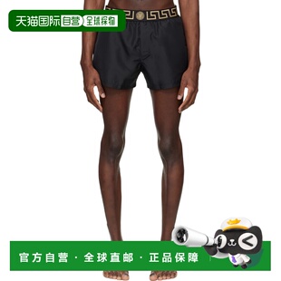 范思哲 泳裤 男士 Greca ABU010221A11120A 黑色 香港直邮versace