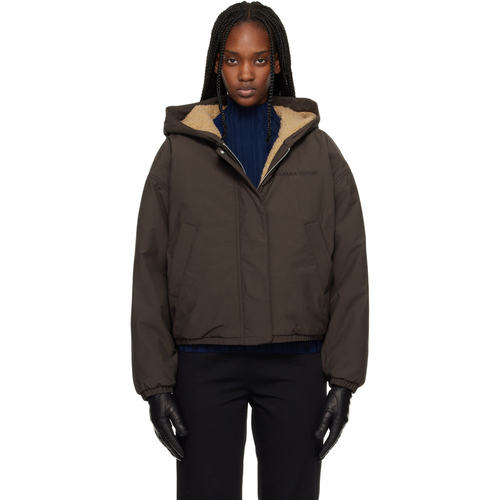 香港直邮Canada Goose 加拿大鹅 女士 驼色 & 棕色 Alberni Fleec