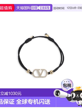 1h可退 香港直邮valentino 华伦天奴 女士 黑色聚酯手链 8W2J0X85