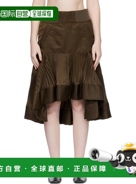 1h可退 香港直邮Sacai 女士 棕色半身裙 2608307 brown棕色 舒适