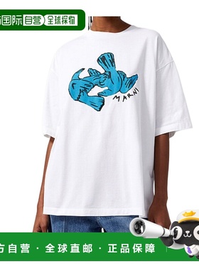 香港直邮Marni 印花圆领T恤 THJET49P19USCY57短袖