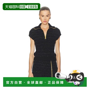 香港直邮Balmain 花呢上衣 巴尔曼 拉链短袖 FF0GB025 女士 1h可退