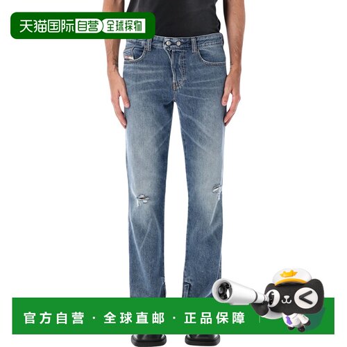 香港直邮DIESEL 男士牛仔裤 26AA2347909P6101 AW2026 蓝色 1998