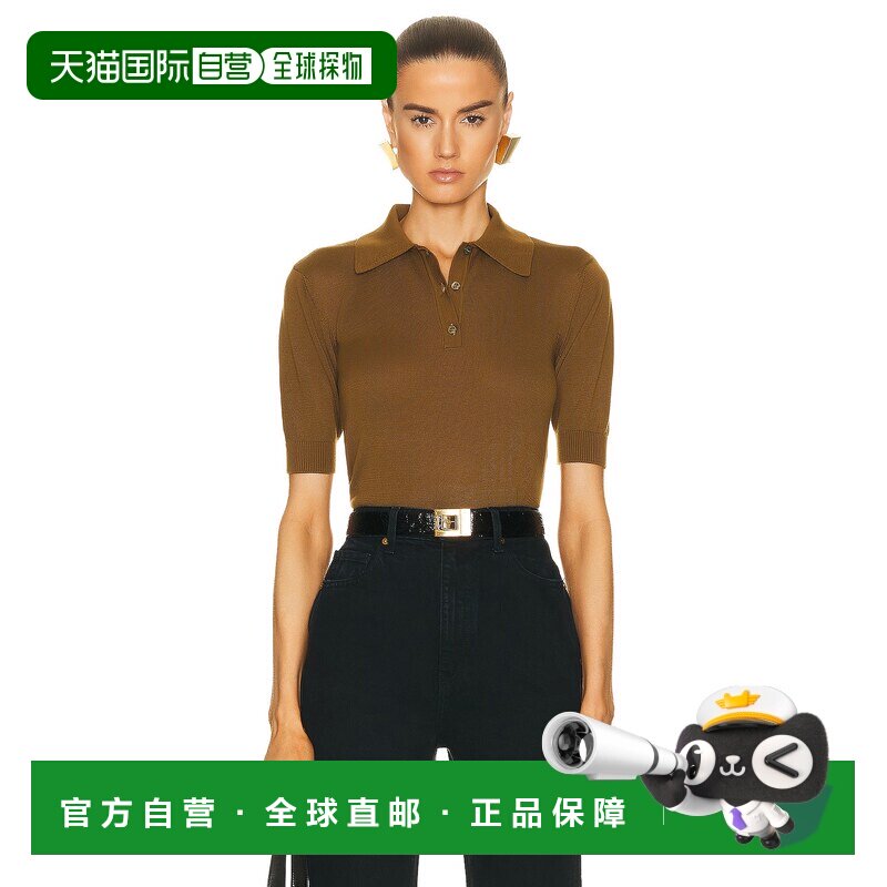 香港直邮Saint Laurent 圣罗兰 女士 短袖Polo衫 724136Y75VG