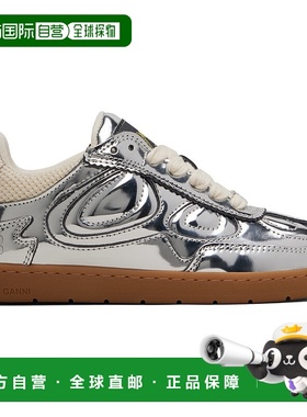 1h可退 香港直邮GANNI 甘尼 女士 银色 08 Specchio 运动鞋 S3232