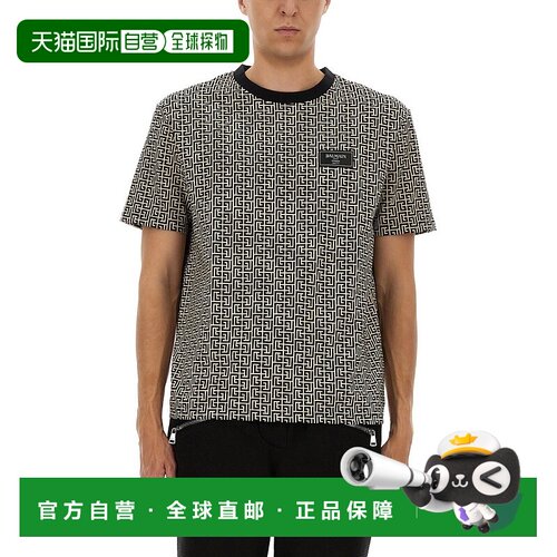 1h可退 香港直邮Balmain 巴尔曼 男士 短袖T恤 FH1EG000BC90