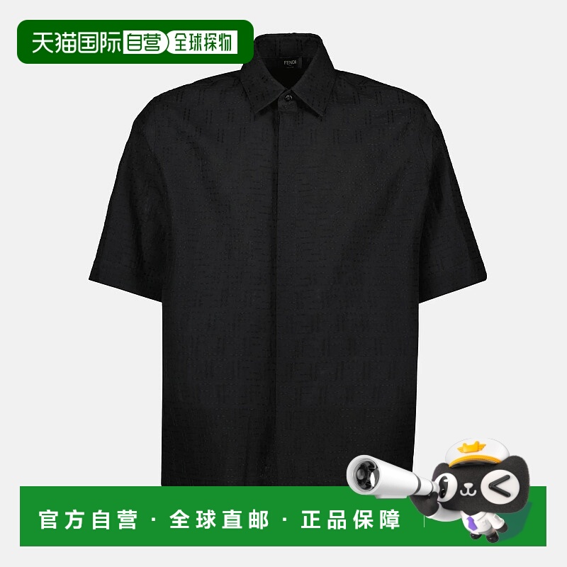 香港直邮FENDI芬迪男士FF提花衬衫FS1317AU6Y