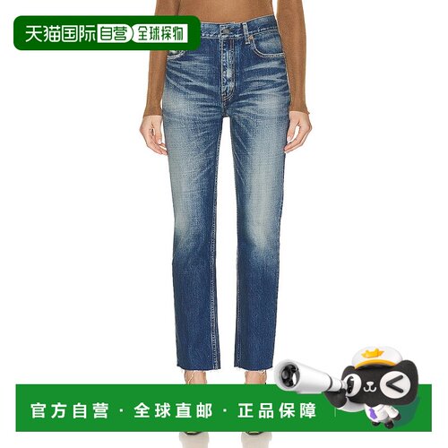 香港直邮Saint Laurent 圣罗兰 女士 Hailey 牛仔裤 734311Y07HA