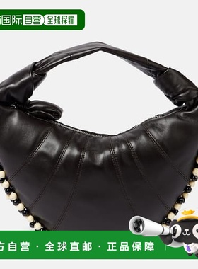 1h可退 香港直邮Lemaire 女士 Fortune 迷你珠饰皮革肩包斜挎包