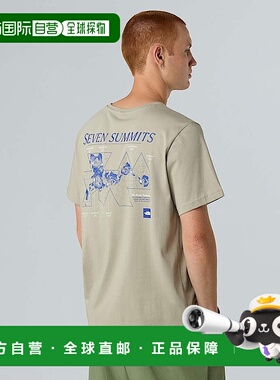 自营欧洲直邮北面 Topographic 男士T恤 THE NORTH FACE男装