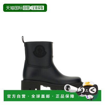 1h可退 香港直邮Moncler 盟可睐 女士 Kickstream 黑色橡胶短靴 4