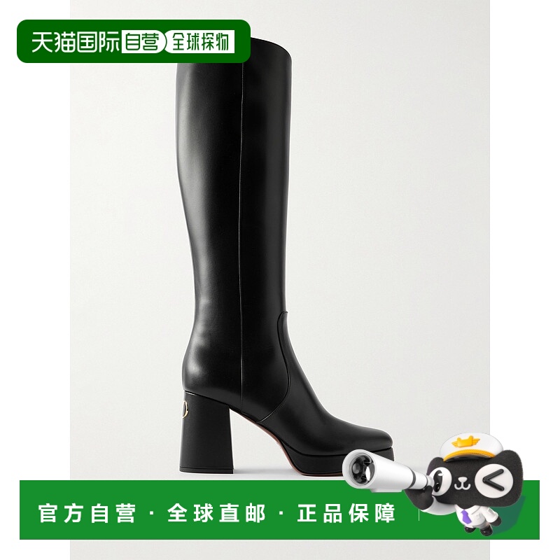 1h可退 香港直邮Valentino 华伦天奴 女士 皮质及膝靴子 7W0S0NG8