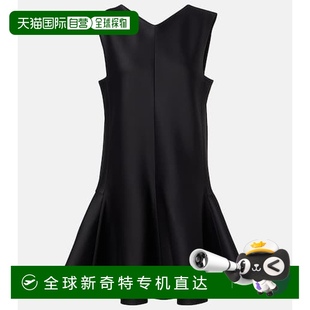 香港直邮KHAITE Mel 1h可退 女士 black黑色 crêpe 迷你连衣裙