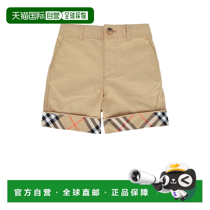 1h可退 香港直邮Burberry 巴宝莉 女童 KB4 OSCAR CHK TU 短裤童